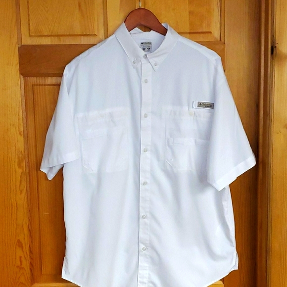 Columbia Other - Columbia PFG Omni Shade White Sz M Shirt
